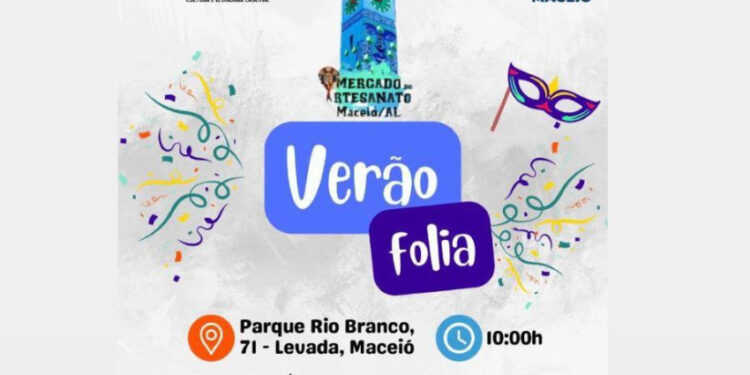 Verão Folia acontece no Mercado do Artesanato, no sábado (13)