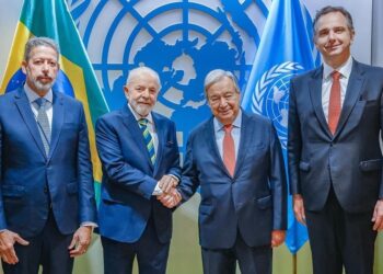 Arthur Lira acompanha Lula na abertura da Assembleia Geral da ONU em Nova Iorque