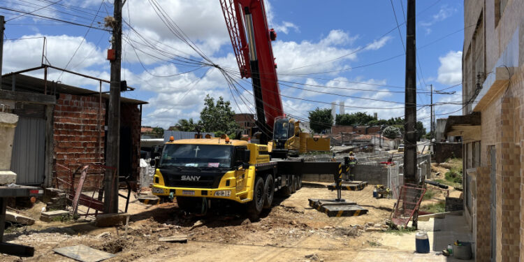 Obras da nova ponte da Santa Lúcia avançam com nova etapa