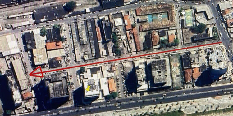 Rua próxima ao TRT terá sentido único a partir deste sábado (2)