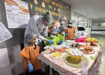 Oficina de Culinária na Pediatria do HGE ensina aos pequenos pacientes que é possível combinar sabor e saúde