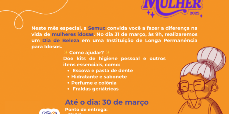 Prefeitura de Maceió celebra o Mês da Mulher com ação na Casa Luiza de Marillac