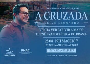 Maceió recebe show gratuito de Deive Leonardo na quinta (28)