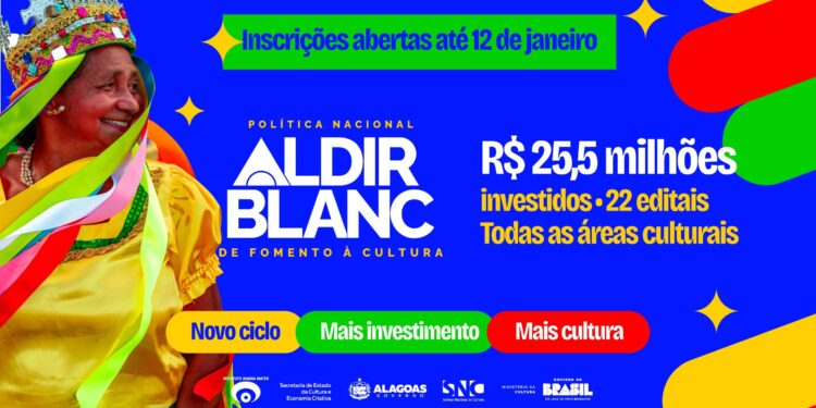Últimos dias para se inscrever nos 22 editais do Ciclo 2 da PNAB em Alagoas
