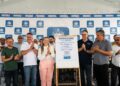 Governador entrega adutora, autoriza 12 km de asfalto e participa de inauguração de frigorífico em São Brás