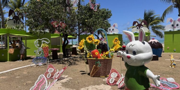 Vila Vestir Massayó com decoração de Páscoa será aberta nesta sexta-feira