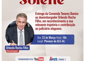 Desembargador Orlando Rocha Filho será agraciado com a Comenda Tavares Bastos