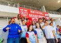 Estudantes acompanham partida no Rei Pelé entre CRB e Ponte Preta
