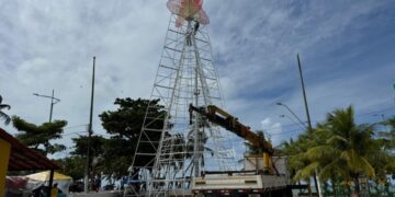 São João Massayó ganha Vila Junina com fogueira cenográfica de 24 metros na orla marítima de Maceió